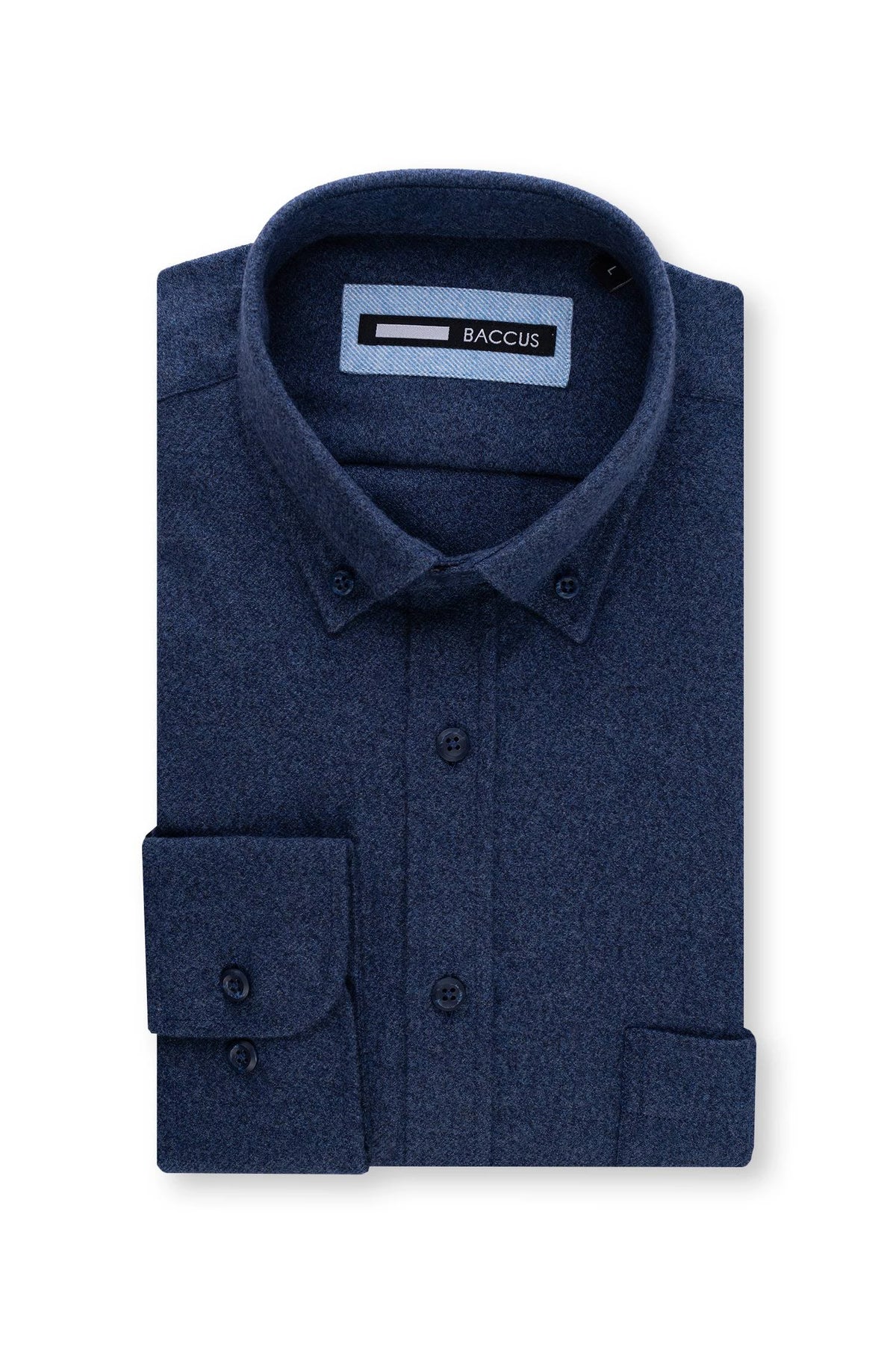 Camisa lisa para homem - Azul