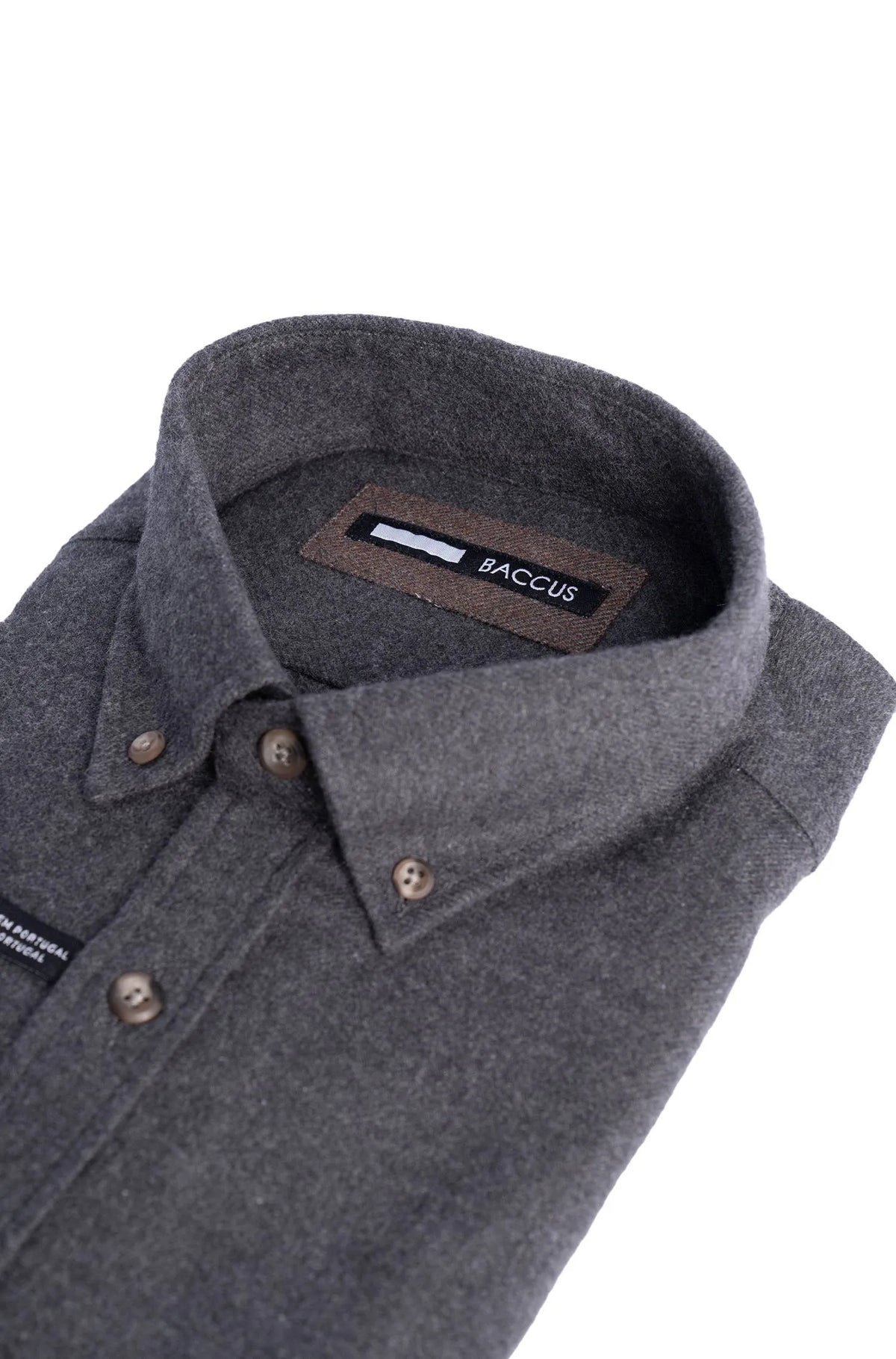 Camisa lisa para homem - Cinza