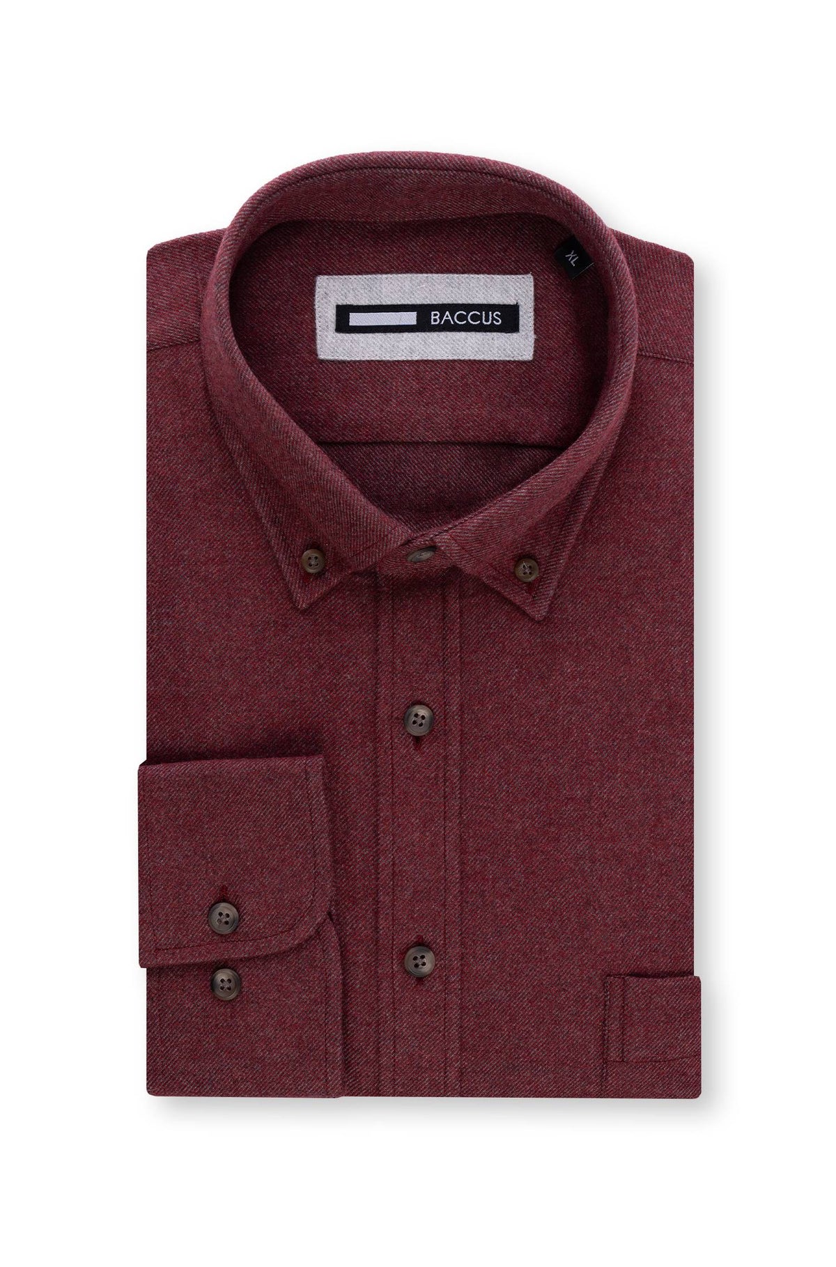 Camisa lisa para homem - Bordeaux