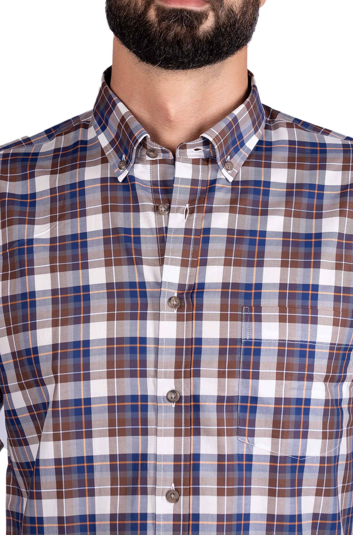 Camisa xadrez Baccus - Bege