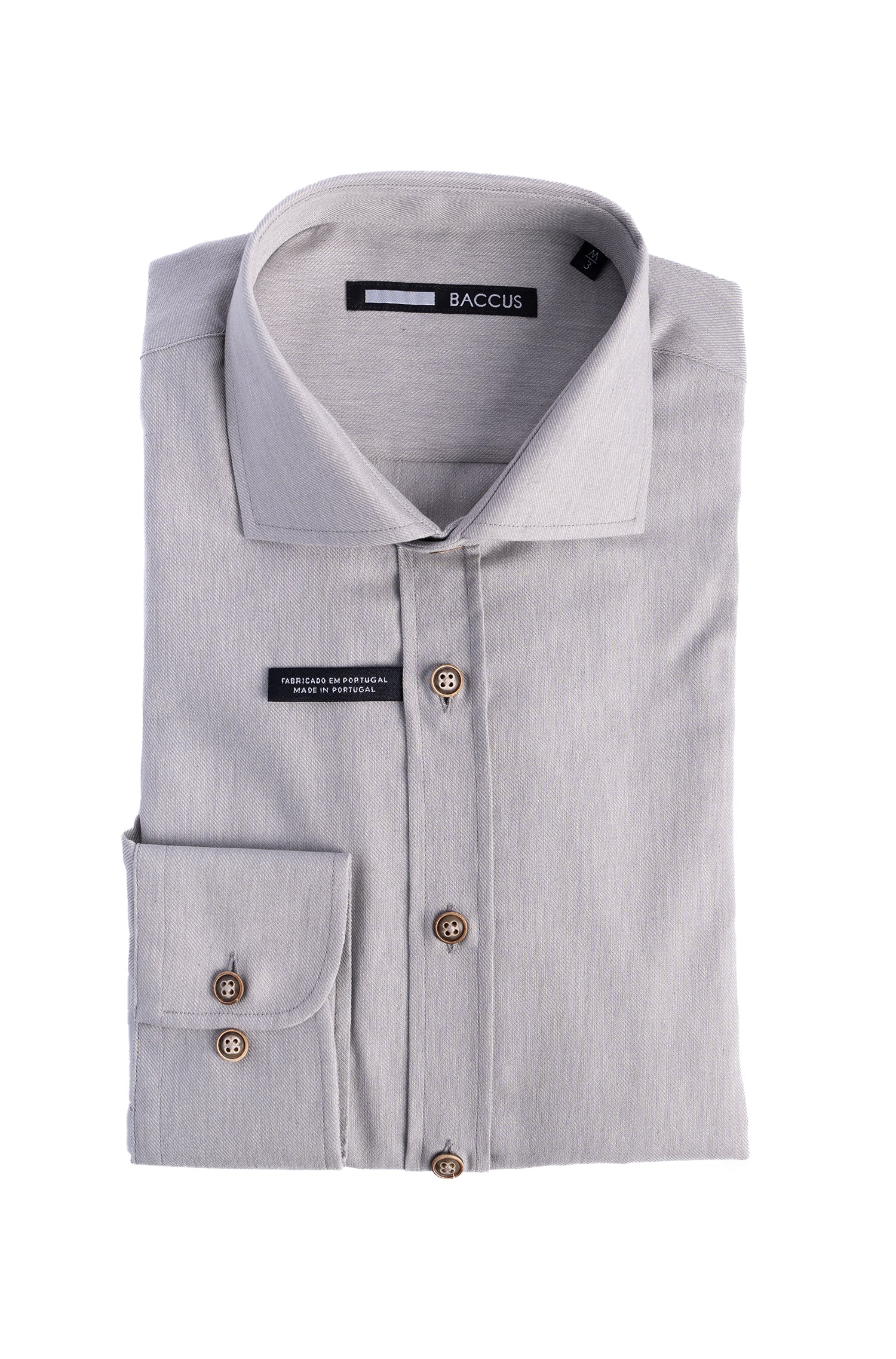 Camisa lisa para homem - Cinza