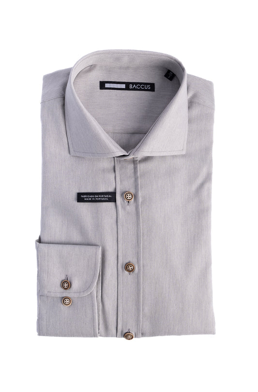 Camisa lisa para homem - Cinza