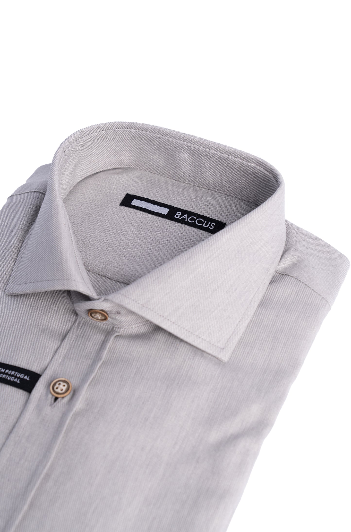 Camisa lisa para homem - Cinza