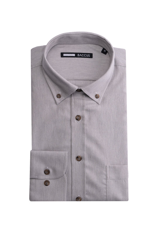 Camisa lisa para homem - Cinza