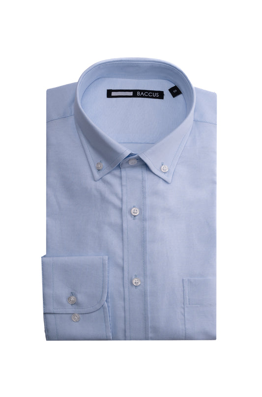 Camisa lisa para homem - Azul