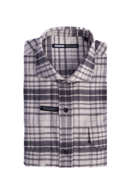 Men's flannel shirt - Gray