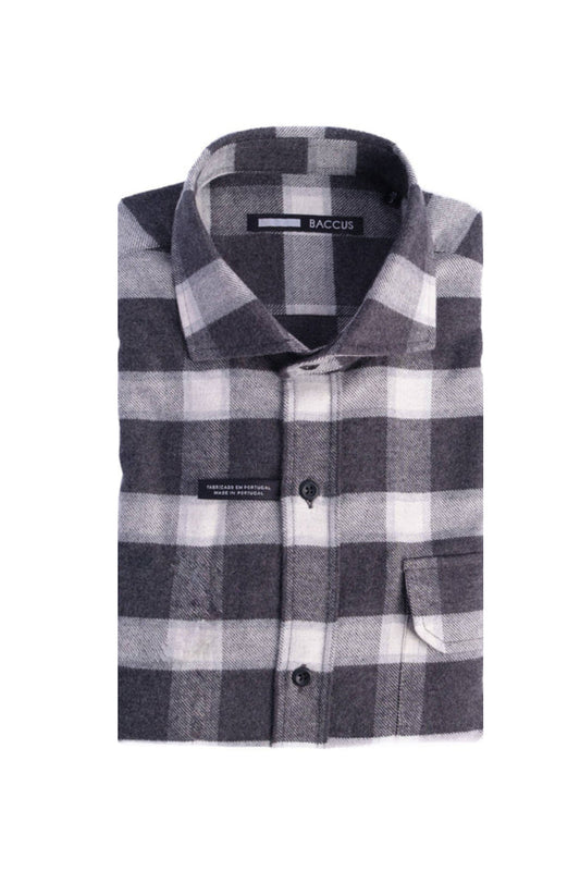 Men's flannel shirt - Gray