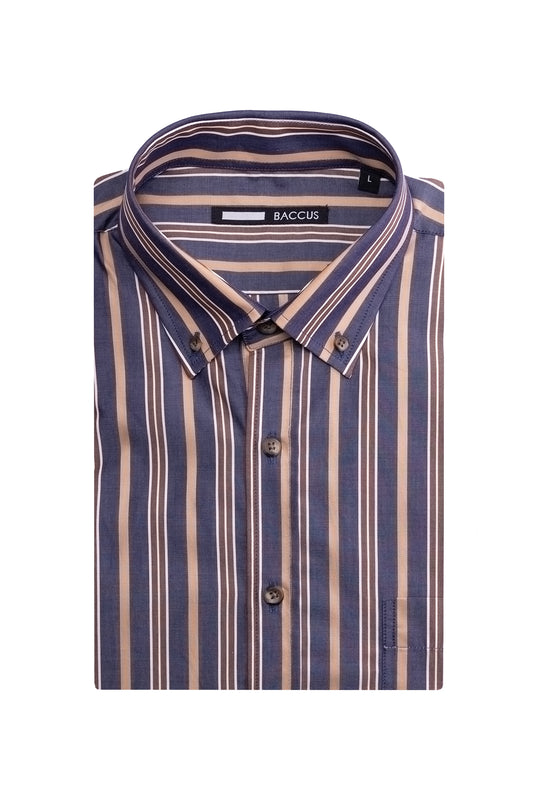 Men's striped shirt - Beige