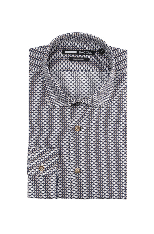 Camisa Baccus estampada - Marinho
