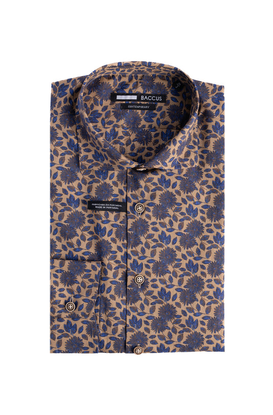 Camisa Baccus estampada - Amarelo