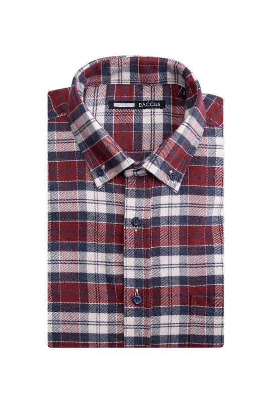 Camisa xadrez masculina - Vermelho