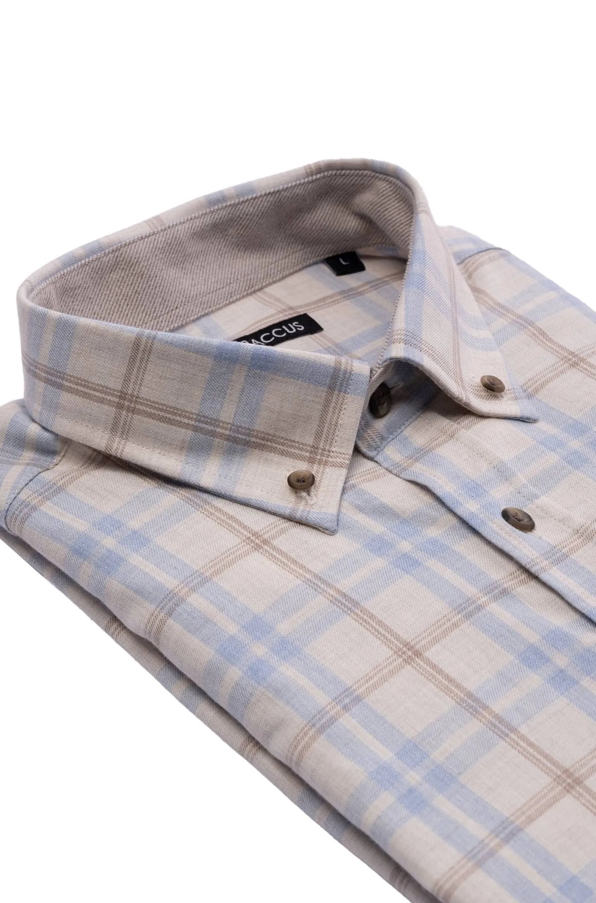 Camisa xadrez masculina - Bege