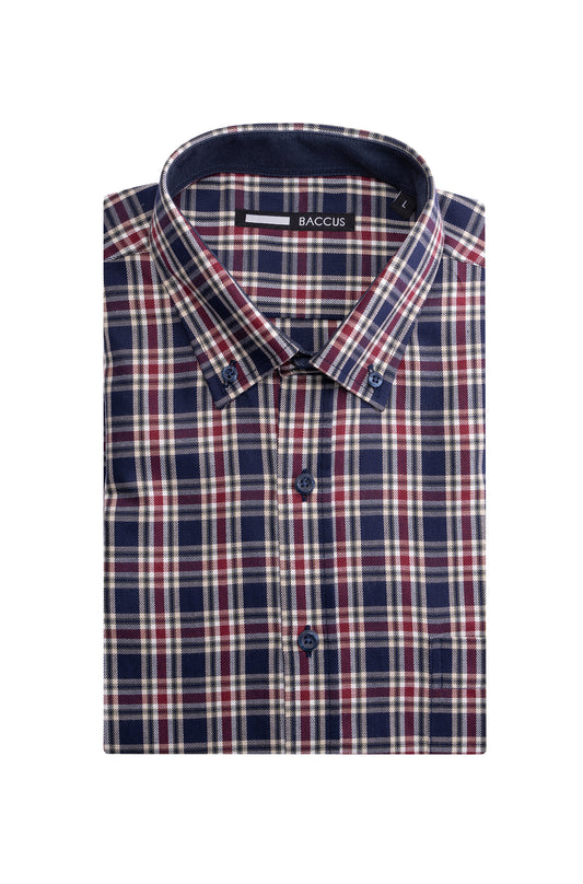 Camisa xadrez masculina - Marinho