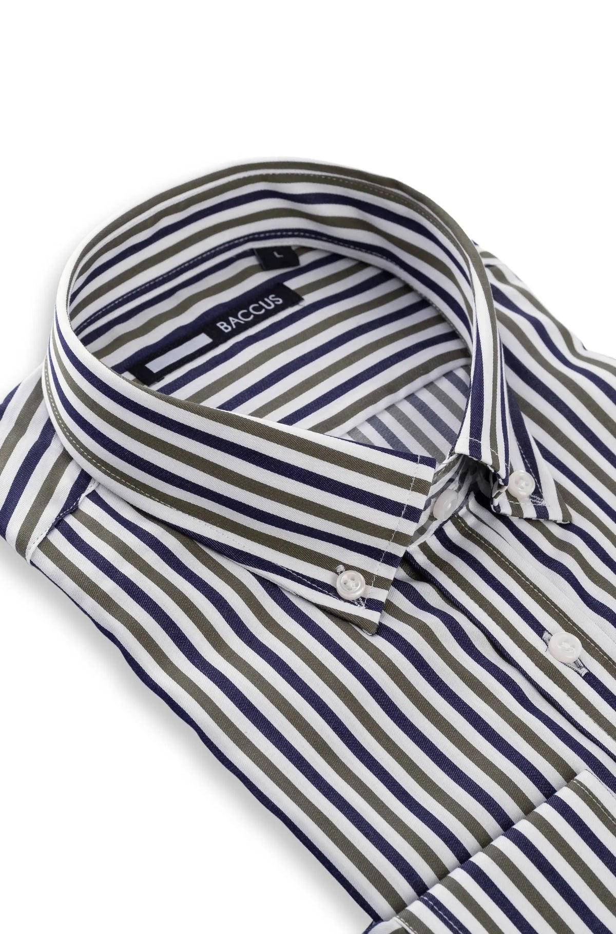 Camisa de homem com risca - Verde