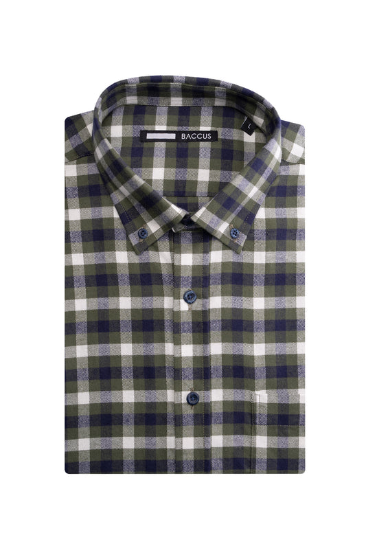 Camisa xadrez masculina - Verde