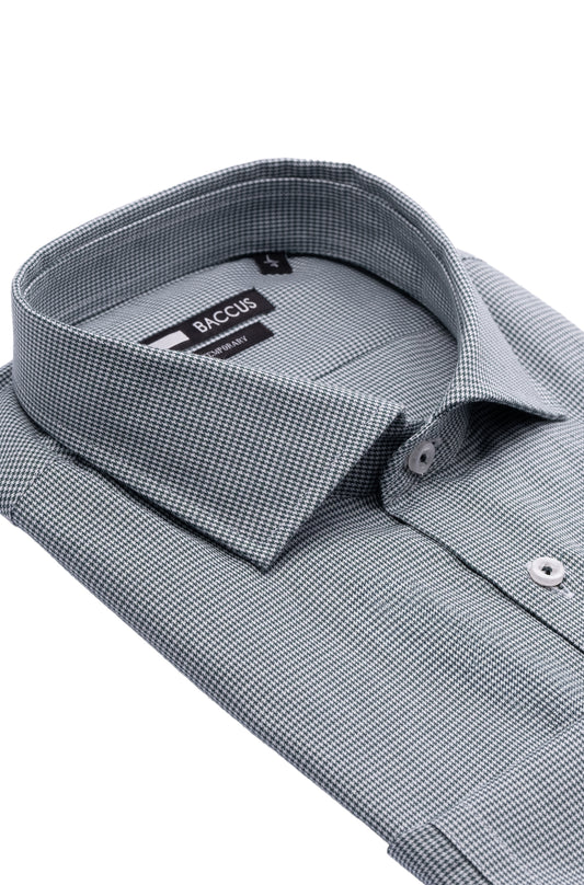 Camisa de homem com risca - Verde