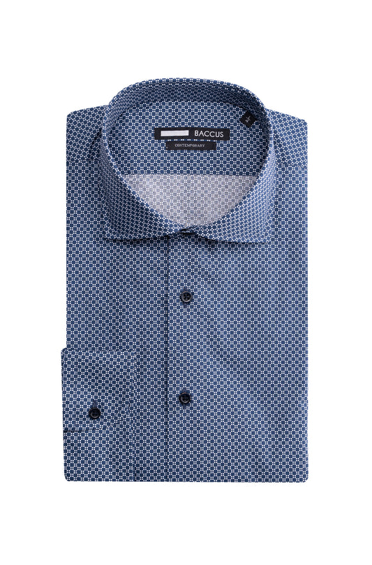Camisa Baccus estampada - Marinho