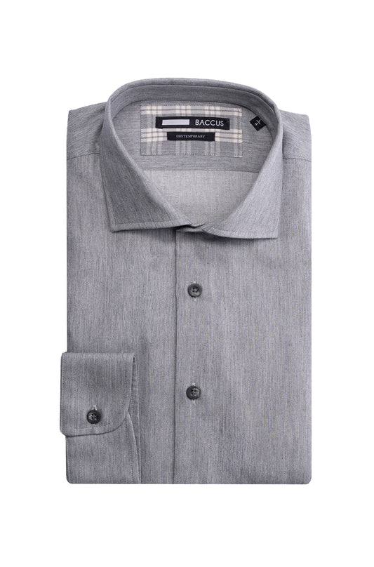 Camisa xadrez masculina - Cinza