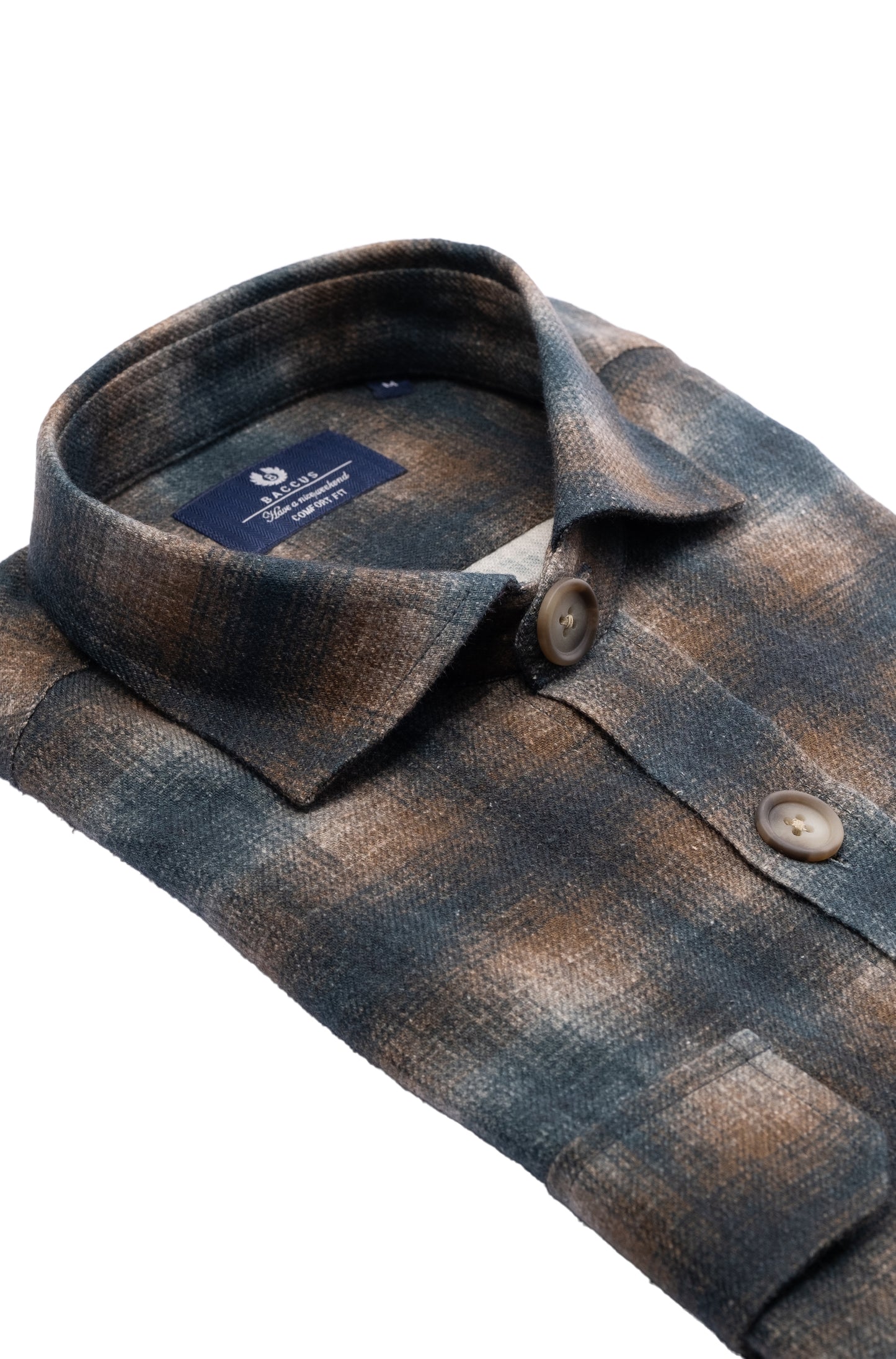 Overshirt xadrez premium - Verde