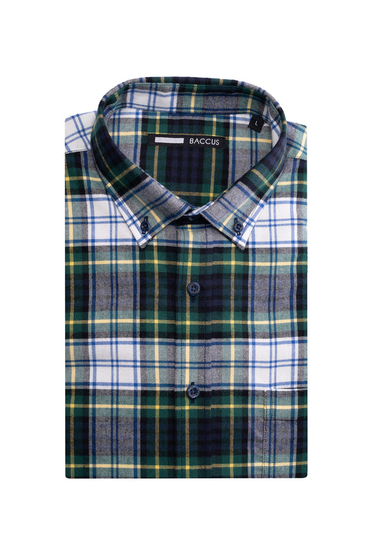 Camisa xadrez masculina - Verde
