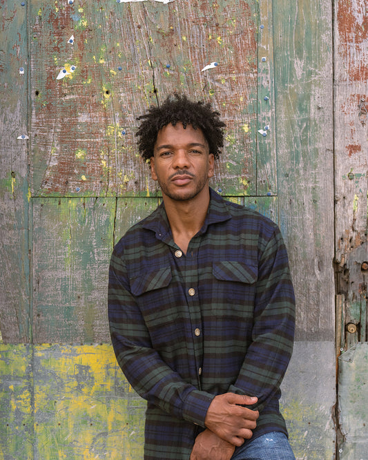 Camisa xadrez masculina - Verde