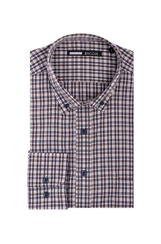 Camisa xadrez masculina - Azul