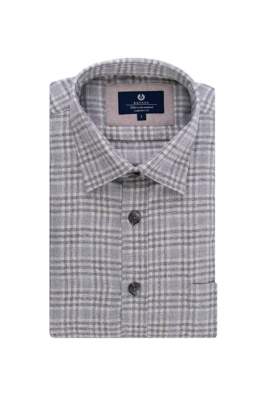 Camisa regular fit  - Cinza