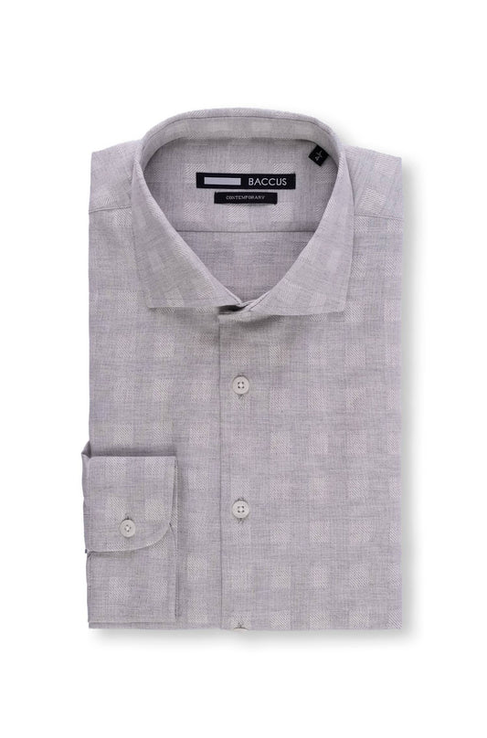 Camisa Baccus com Xadrez - Cinza