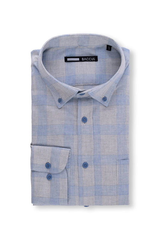 Camisa Baccus com Xadrez - Azul