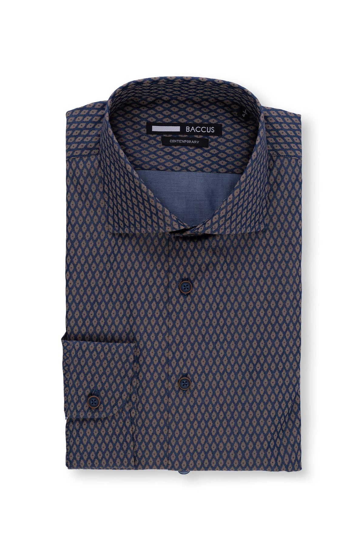 Camisa estampada Baccus - Castanho