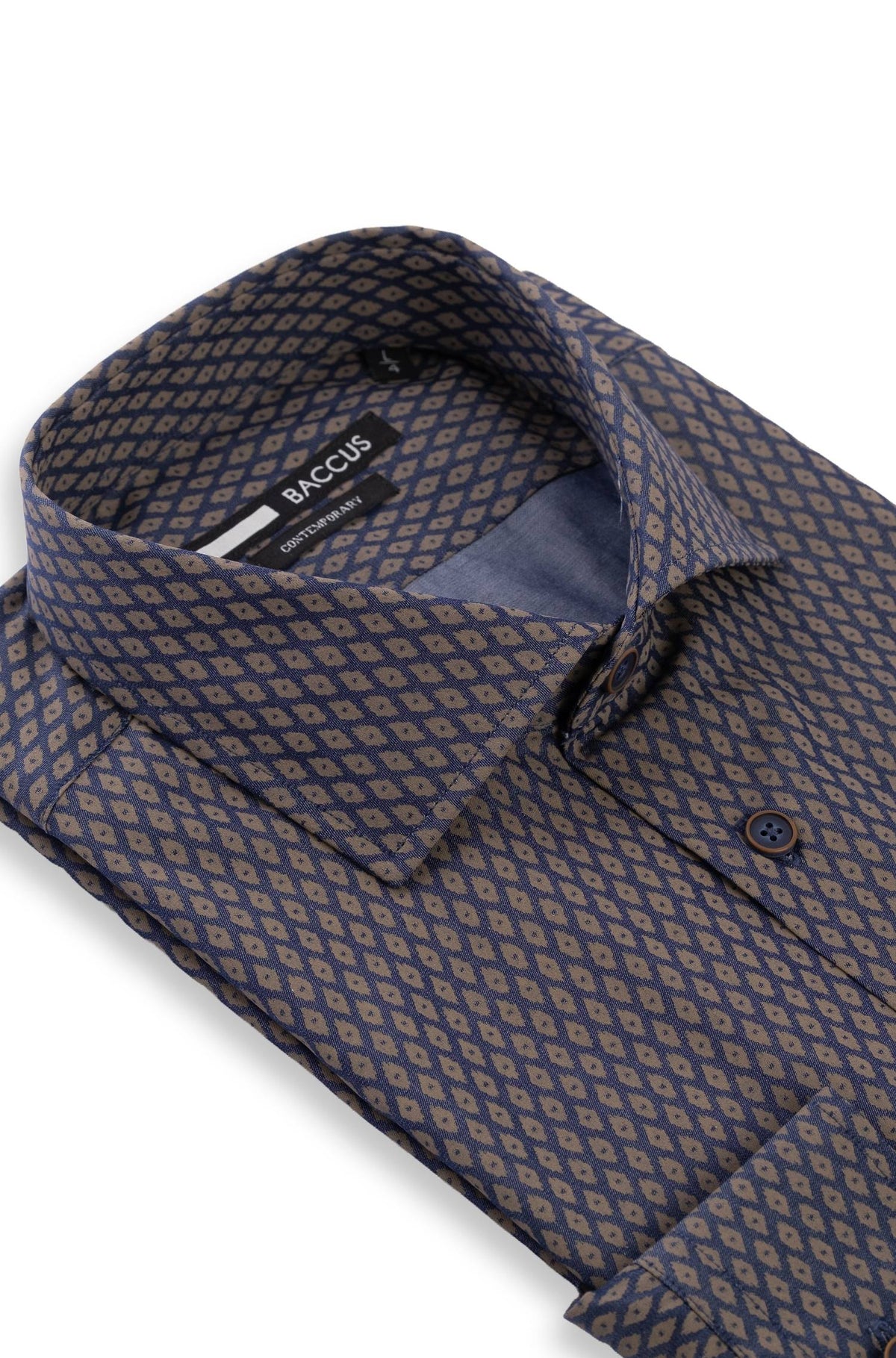 Camisa estampada Baccus - Castanho