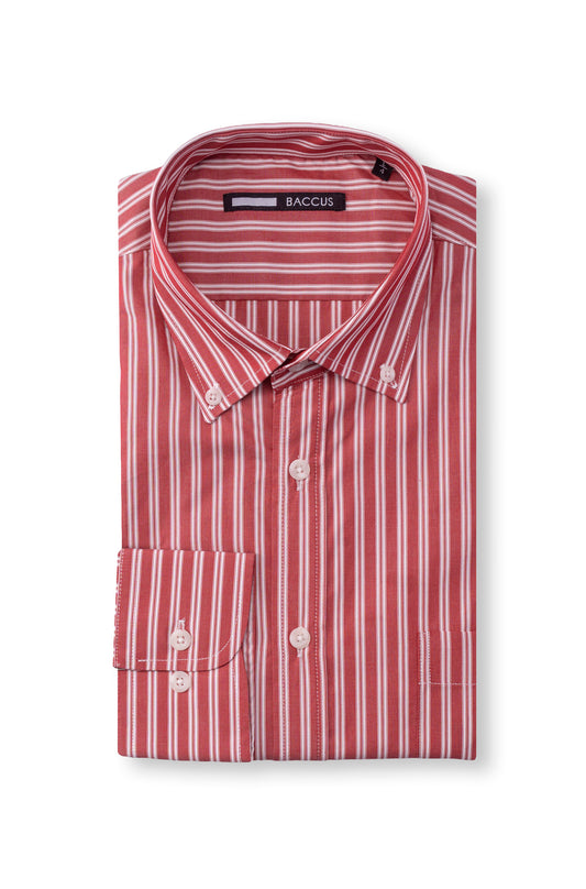 Camisa riscas combinadas - Bordeaux