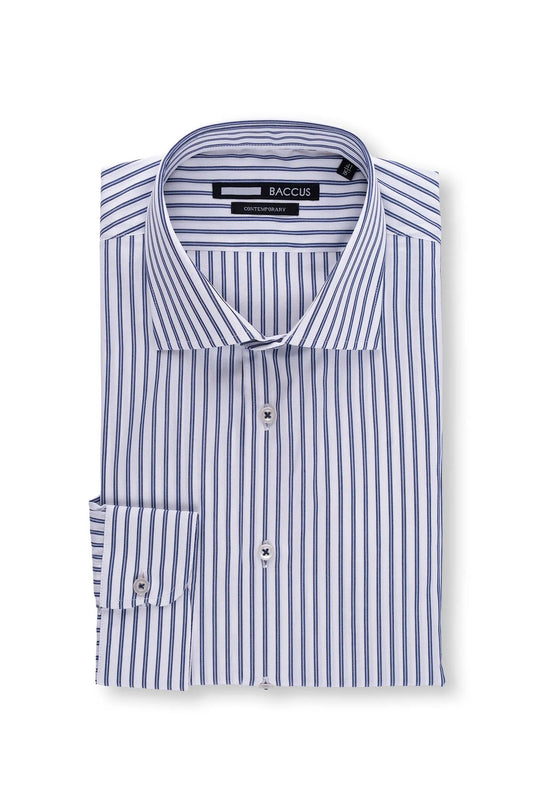 Camisa Baccus com risca - Azul