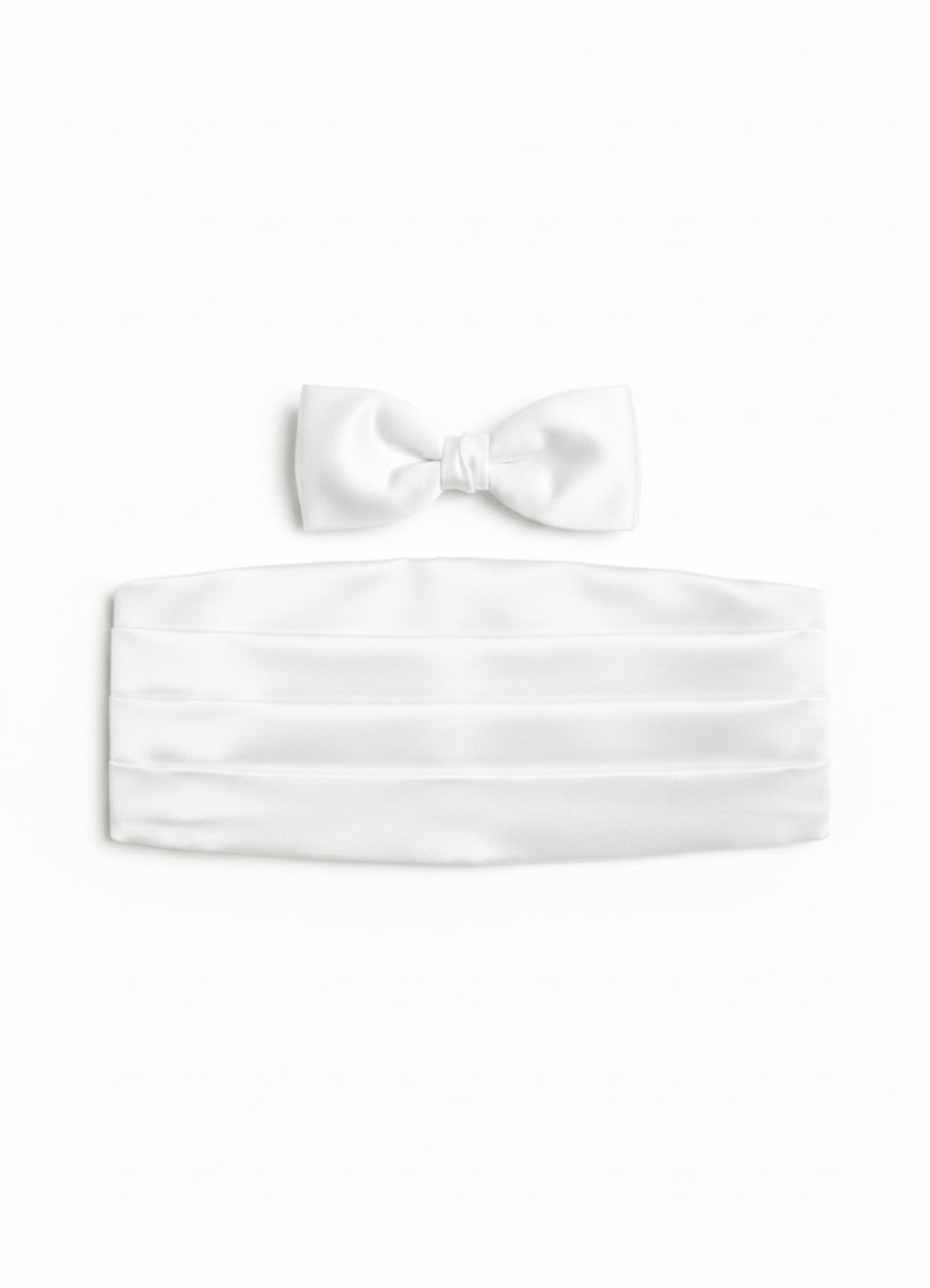Conjunto faixa e laço  - Branco