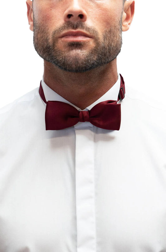 Silk Bow Tie - Bordeaux