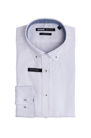 Camisa fit contemporary branca para homens modernos